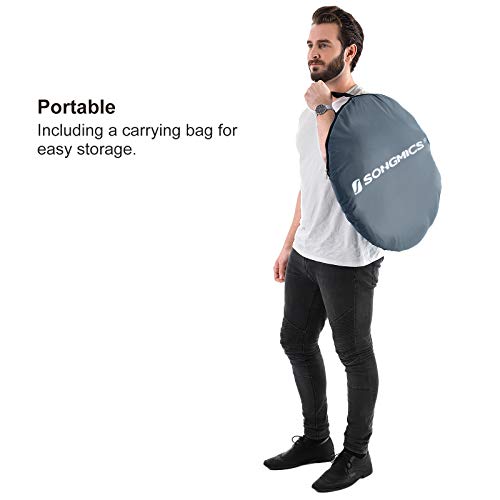 SONGMICS Portable Pop up Tent, Dressing Room Privacy Shelter, for Outdoor Camping Fishing Beach Shower Toilet, with Zippered Carrying Bag | Privacy Shelter