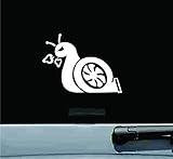 Keen JDM Boosted Snail Decal Turbo Turbocharger Boost PSI Vinyl Sticker | 5 X 4 in Decal