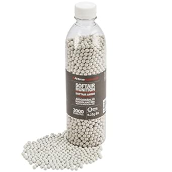 Palline Airsoft Biodegradabili Fritz-Cell - 3000 Pezzi, 6mm, 0.20g, In Bottiglia