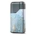 Skin Decal Vinyl Wrap for Suorin Air Kit Vape skins stickers cover/Teal Blue Gold White Marble Granite
