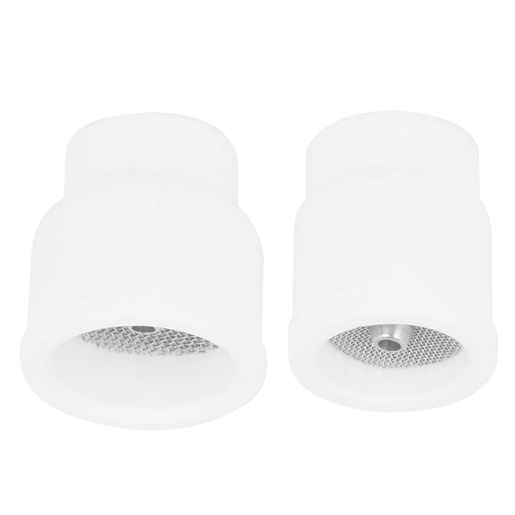 2Pcs Ceramic Welding Cup Kit 10# 12# Manual Tool for WP‑17/18/26/9/20 Agon Arc Welding Gun