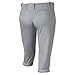 NIKE Girls' Diamond Invader 3/4 Pants, Wolf Grey/Black, Medium