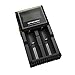 Nitecore D2 Intelligent Digi Charger - US PLUG BLACK LH0027203 with LCD Monitor for 26650 18650 16340 RCR123 14500 10400 AAAA AAA AA C Batteries