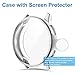 EZCO 2-Pack Screen Protector Case Compatible with Samsung Galaxy Watch Active 2 40mm / 44mm, Plated Soft Tup Case Full Coverage Screen Protective Cover Bumper Shell for Galaxy Active 2 Watch