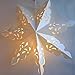 Paper Snowflake Lantern Decoration (Winter White 7-Point Snowflake Luminary) - Perfect for Winter Weddings, Christmas Holiday, Frozen Birthday Party & Home Decor