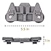 BlueStars W10195416 Dishwasher Lower Dish Rack Wheel with new STEEL Screws - For KitchenAid Whirlpool Kenmore Dishwashers - Replaces AP5983730 W10195416V PS11722152 - PACK OF 2