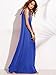 Verdusa Women's Casual Sleeveless Deep V Neck Summer Beach Maxi Long Dress Dress Blue L