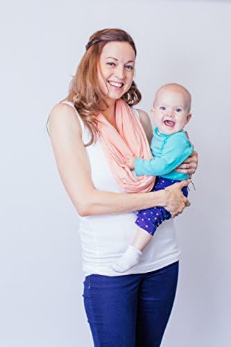 Luxurious Bamboo/Cotton Nursing Cover, Infinity Breastfeeding Scarf, Ultra Soft, Breathable, No Polyester! Wear many ways , Full coverage, - 67 x 0.1 x 27.5 inches - (Rose)
