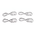 SenseYo 100pcs Infinity Symbol Charms with Love Pattern Connectors Charms Pendants for DIY Jewelry Making Accessories(Antique Silver)