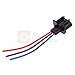 PartsSquare 2 x 9008 H13 Male Headlight Repair Wiring Socket Extension Harness