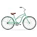 sixthreezero Women’s Single Speed Beach Cruiser Bicycle, Serenity Green w/ Brown Seat/Grips, 26″ Wheels/ 17″ Framethumb 1