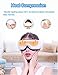 REAK Eye Massager Eye Mask with Heating, Vibration and Air Pressure Temple Massager Headache Therapy Machine, Foldable Rechargeable and 5 Working Modes for Vision Care Eyestrain Stress Relief etc.