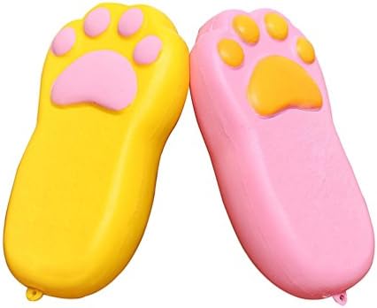 Stress Relief Toy, ACAREU Jumbo Kawaii Squishies Soft Bear Paw(5.3 Inch) Keychain 1Pcs Random Color