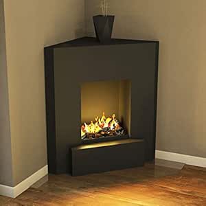 muenkel Diseño Nook [Chimenea eléctrica, Opti de Myst, Sala esquina