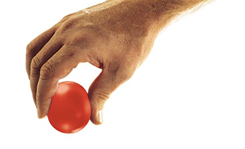 TheraBand Hand Exerciser Squeeze Ball (Red - Soft, Extra Large)