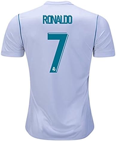 SDZK 2017/18 New Real Madrid Home Ronaldo 7 Soccer Jersey Men's Color White Size S
