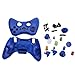 HDE Replacement Controller Shell for Xbox 360 Plastic Shell Sticks Buttons Shoulder Buttons and Triggers (Blue)