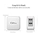 ZiBay iPhone 7 Cable, With a 3.1A 5W Dual USB Travel Wall Charger, Foldable Plug for iPhone 7, iPhone 6/6s, iPhones 5/5s, iPad Minis, iPad Airs, iPod Touch, iPods