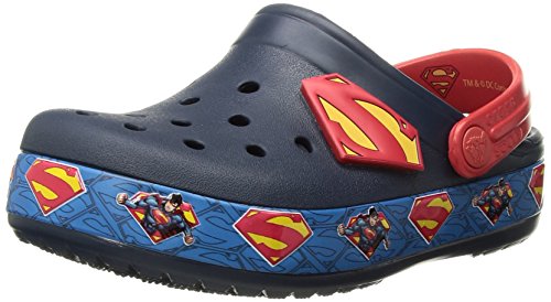 Crocs Boys  Crocband Superman K Clog, Navy, 11 M US Little Kid
