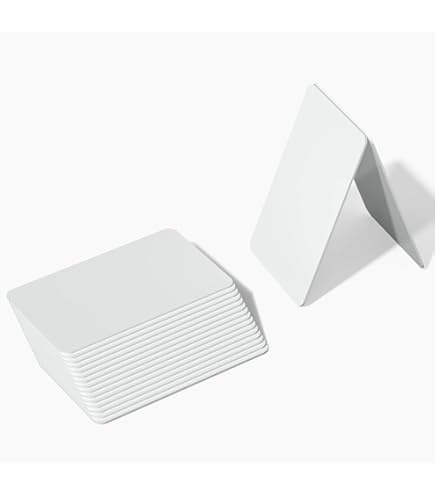 PATIKIL Cartes PVC Vierges 20 Paquets Cartes D'identité