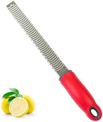 aBrilliantLife PRO Citrus Lemon Zester & Cheese Grater,18/8 Stainless Steel Blade,Dishwasher Safe