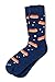 Fast Food 5 Pair Gift Set Variety Pack Multicolor Carded Cotton Novelty Crew Dress Socks (UNISEX)