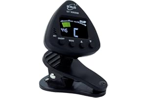 ENO MUSIC Professional Alto Saxophone Clip-On Tuner with Color LCD Display - Solid Wind Instrument Tuner, Saxophone Accessories for Musicians