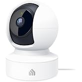Kasa 2K+ Indoor Pan/Tilt Wired Security Camera - Works as a Baby Monitor & Pet Camera, Motion Detection & Tracking, 2-Way Audio, Night Vision, Subscription-Free Local Storage or Optional Cloud, KC410S