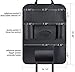 Carmoni Seat Back Car Organizer Pu Leather Seat Back Kick Protectors for Kids, Storage Bottles, Tissue Box, Toys - Black