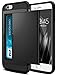SAMONPOW Wallet Case for iPhone 7 Case with Card Holder Dual Layer Hybrid Shell Heavy Duty Protection Shockproof Anti Scratch Soft Rubber Cover Case for iPhone 7 4.7 inch Black
