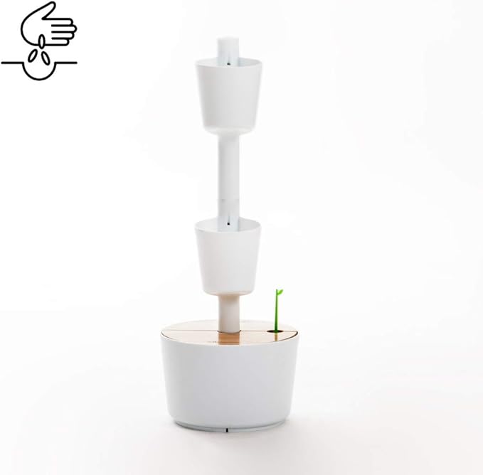 Kit Huerto urbano vertical con autorriego digital, blanco, 2 ...