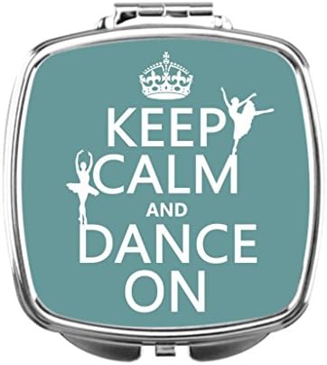 Makeup Vanity With Mirror Keep Calm and Dance On ballet all colors Hand Held Mirror
