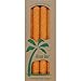 Aloha Bay Palm Tapers, Orange, 4 Count