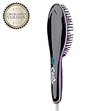Calily Premium Heated Hair Straightening Brush - Extremely Fast and Easy Hair Straightener - Achieve the Perfect Hairstyle in Minutes [UPGRADED VERSION]