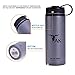 Mountaintop Vacuum Insulated Stainless Steel Water Bottle - Keep Cold 24 Hrs , Hot 6 Hrs + Stainless Steel Collapsible Cup ( White , 19oz )