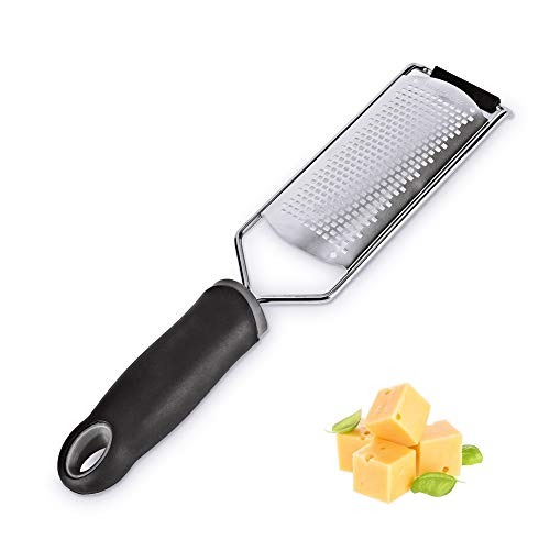 Multi-Function Grips Grater, Bosiwee Sharp Stainless Coarse & Cheese Grater Shreds & Grates Vegetables, Cheeses, Fruits, Other Foods Razor - Thumbnail 4