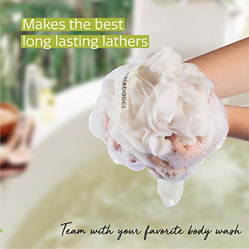 MainBasics Seaweed Infused Bath Shower Loofah Sponge Pouf Body Wash