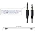 NIUBEE 3.5mm Male to Male Stereo Audio Aux Cable,4 Pole to 3 Pole Auxiliary Audio Cable for Headphones,iphone,ipad,iPod,Echo Dot, Sony,Home / Car Stereos and More-4 ft/1.2m (1 Pack)