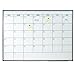 Lockways Dry Erase Calendar Whiteboard, Magnetic White Board Calendar Monthly 48 X 36 Inch, Ultra-Slim Black Aluminium Frame
