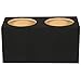Q Power SOLO12 2HOLE Solo Series MDF Wood Carpeted Dual 12-Inch Unloaded Box