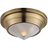 Maxim Lighting 10390PRNAB Hargreaves - 1 Light Flush Mount-4.75 Inches Tall and 10 Inches Wide, Finish Color: Natural Aged Br