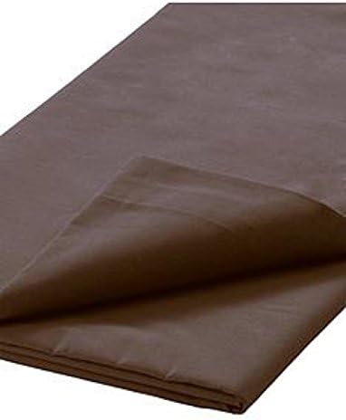 JMR Flat Draw Bed Sheets Muslin T130 Cotton Blend (54x90, brown 4 piece)