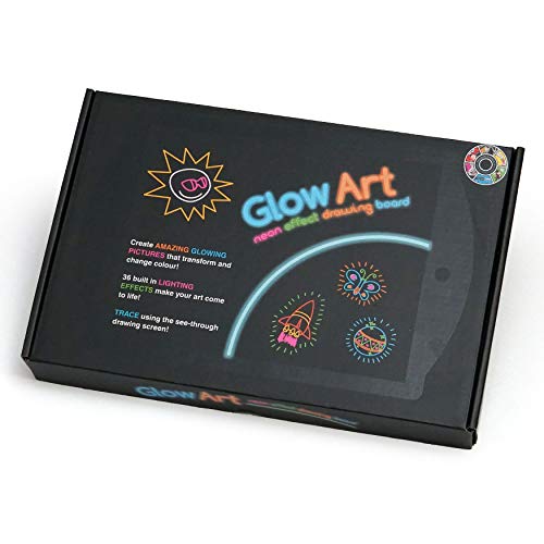Marvin's Magic Glow Art Neon Effect Drawing Board - Black