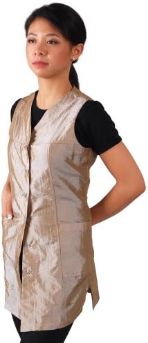 Sleeveless Champagne Salon Smock (L (10))