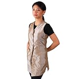 JMT Beauty Sleeveless Champagne Salon Smock (S (6))