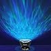 Ocean Wave Night Light Projector with Music Player Romantic Color Changing LED Party Decorations Projection Lamps Mood Lighting for Living Room Bedroom (Black)
