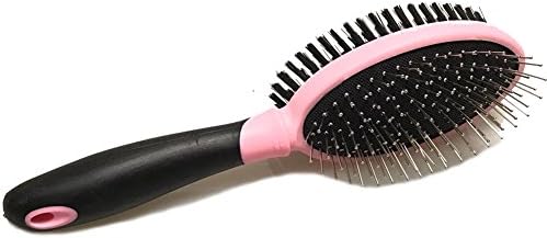Dog Grooming Brush.Pin and Bristle Dog and Cat Brush Hinry Life Professional Double Sided Grooming Comb Cleans Pet Shedding Dirt for Undercoat Knots Removal.Effectively Reduces Shedding By Up To 95%