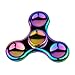 Posife Spinners EDC Fidget Spinner Rainbow - Premium Quality Kirsite - Ultra High Speed Bearings - Durable Stainless Steel Buttons - ADHD Focus Toy - Smooth 2-5 Minute Spins