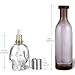 LANMU Molded Glass Table Torch, Outdoor Patio Garden Torch, DIY Skeleton Tabletop Decor, Skull Torch for Party/ Halloween/ Thanksgiving/ Christmas