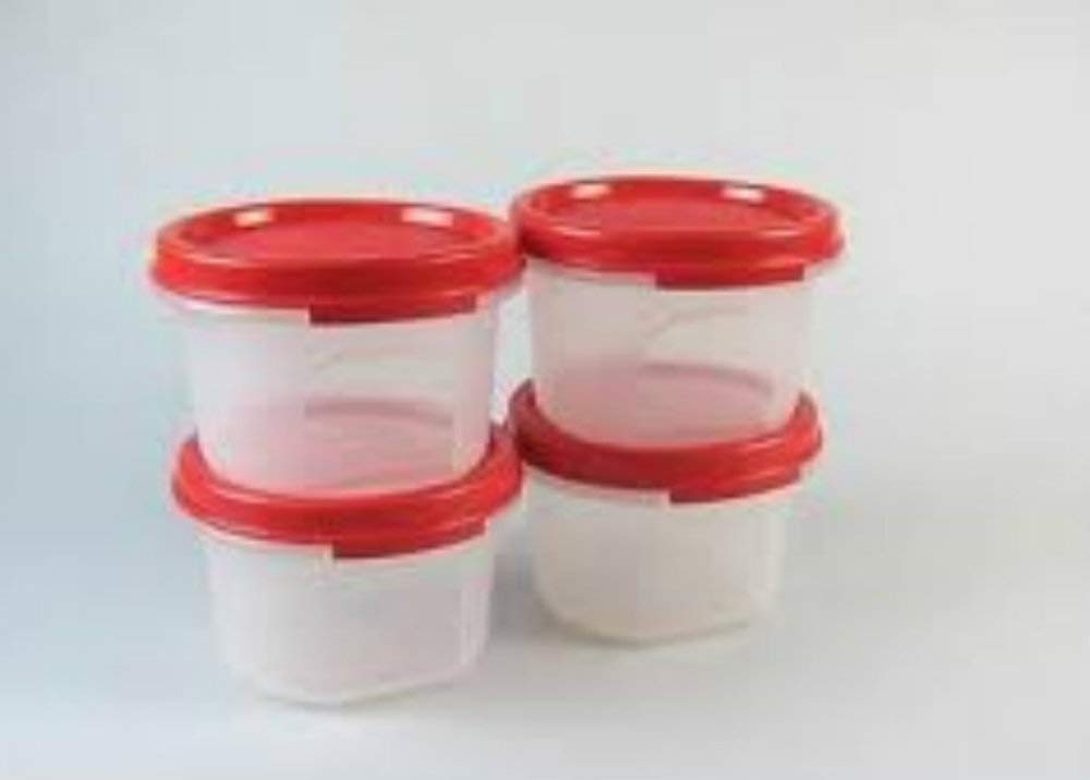 Tupperware Portable Snack Container Bowls Set of Four with Lids blog